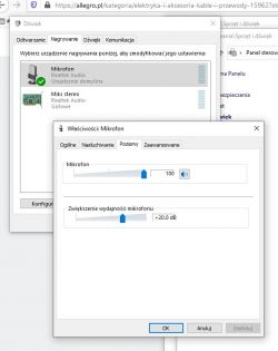 Problem z mikrofonem, strasznie słabo mnie słychać