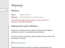 Windows 10 nie aktywuje się po reinstalacji – klucz nie działa