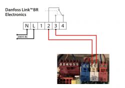 Connecting Danfoss Link BR Relay to Vaillant ecoTec Plus Boiler: Diagram and Settings Needed