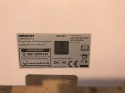 Wnętrze odkurzacza smart/robota sprzątającego z WiFi Medion 13277