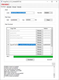 ImageTool v2.3.2.3 window with a list of files for download.