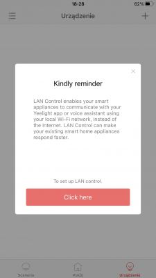 Wnętrze Yeelight YLDP02YL - integracja z Home Assistant - nowy moduł WiFi