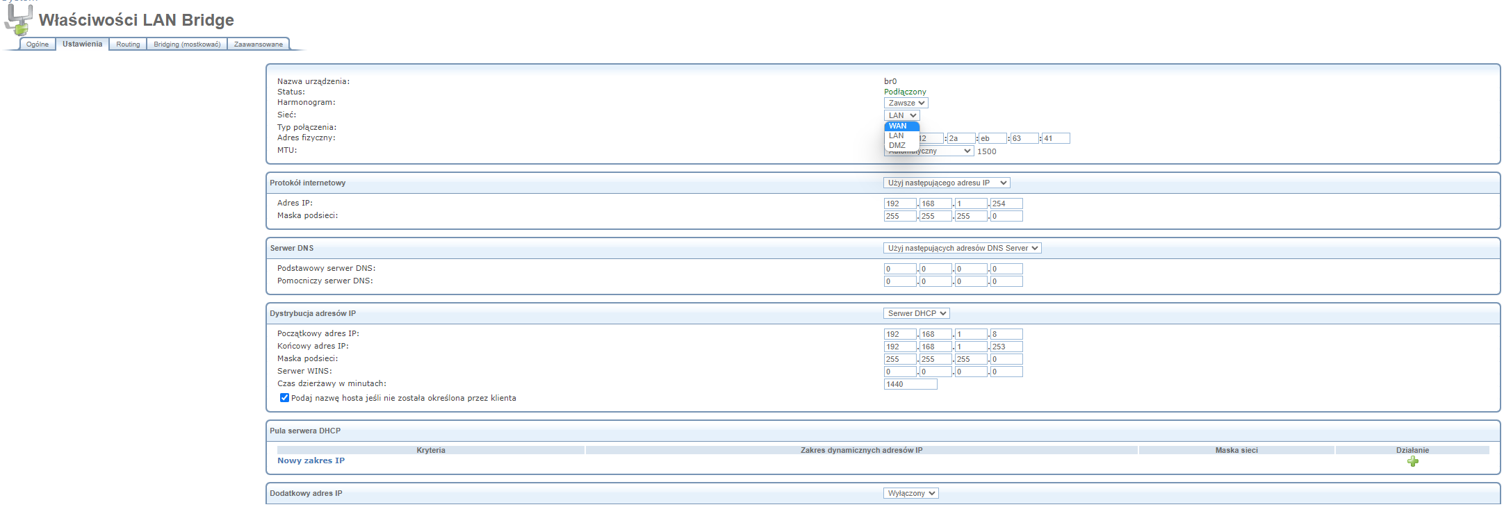 Przekierowanie portów w routerze Netia spot nie działa