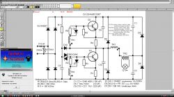 Zrzut ekranu programu Top Draw 3.1 z wyświetlonym schematem elektrycznym.
