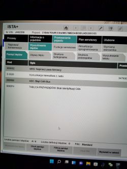 BMW e46 3.0d 184km 2001r. touring - Kontrolka trakcji, auto nie odpala po użyciu ISTA P