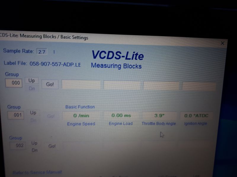 Audi A4 B5 1.6 ADP 1996r. - Problem przepustnicy G127 00670