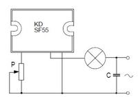 Triak KDSF55 - sterowanie sygnałem PWM Triak KDSF55 - sterowanie sygnałem PWM