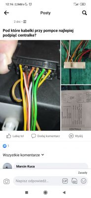 Golf 3 Podłączenie sterowania centralnego pod pompkę