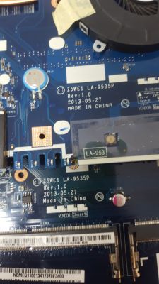 Lenovo G50-30 nie ładuje po wyrwaniu złącza - brak diody, nie startuje bez baterii
