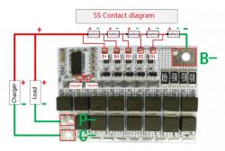 BMS 5S li ion. Gdzie co podłączyć? BMS 5S li ion. Gdzie co podłączyć?