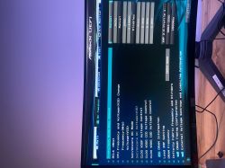 Ekran BIOS/UEFI ASRock z ustawieniami OC pamięci RAM DDR4-3200