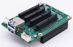DUAL / QUAD SATA HAT - HAT shield with 2/4 SATA ports for Raspberry Pi 4, Rock P