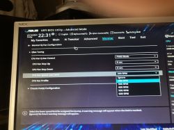 Ekran BIOS z ustawieniami wentylatora procesora