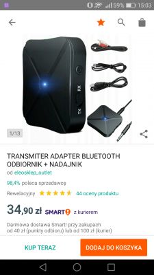 Podłączenie głośników Jack przez adapter bluetooth do Smart TV. Podłączenie głośników Jack przez adapter bluetooth do Smart TV.
