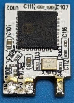 LN882HKI Module on a Circuit Board Close-up of LN882HKI module on a white printed circuit board.