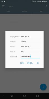 nVidia Shield - Nie można wejść na pliki konsoli SMB