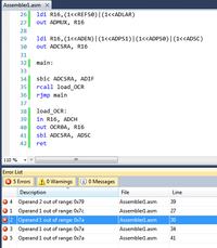 Atmega88 Asm Problem z ADC - Przekroczenie zakresów