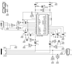 Headphone Amplifier Circuit Diagram with PCM2705 Block diagram of a headphone amplifier circuit based on PCM2705.