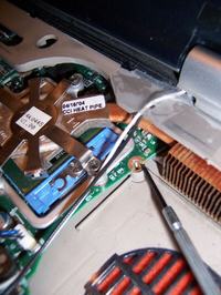 HP NC6000 - jak bezpiecznie podgrzać chipset hot airem?