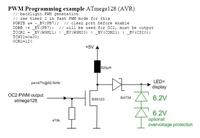 LCD od S65 sterowany przez ATmega16.