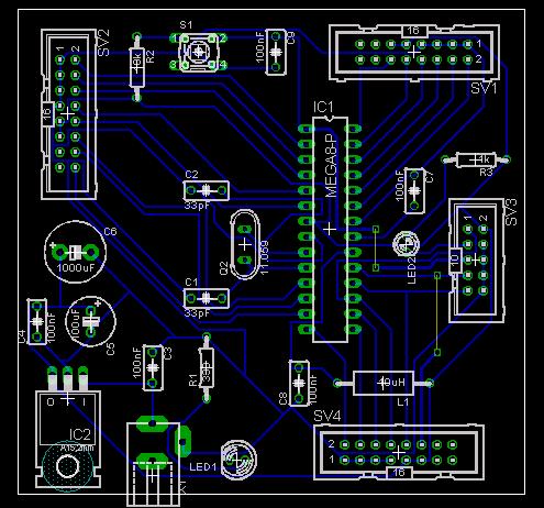 [atmega8] płytka testowa