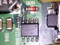 Laptop HP nx8220 - spalona część bloku zasilania. Laptop HP nx8220 - spalona część bloku zasilania.