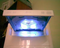 Podświetlanie napędu - jak zamocować diody?