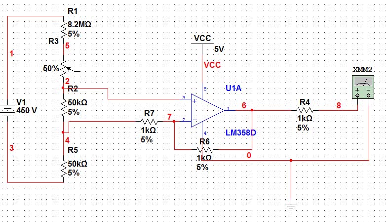 [ATmega128] Pomiar spadku napięcia na rezystorze.