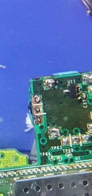 XBOX kontroler 1708 - Uszkodzone pady na płytce
