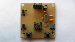 PWM Generator Printed Circuit Board Printed circuit board with electronic components for a PWM generator.