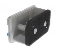 Sponge filter for a dryer on a plastic frame.