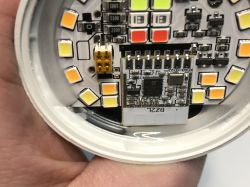 eWeLink LED Lamp Control Panel in Home Assistant Control panel of the eWeLink LED lamp CK-BL702-AL-01 in Home Assistant with visible brightness, color temperature, color selection, and lighting effects options.