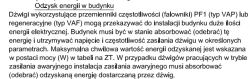 Fragment tekstu dotyczący odzysku energii w budynkach z windami.