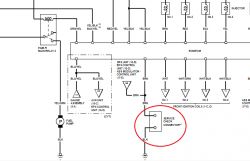 Section of a Honda wiring diagram with the service check connector for ABS diagnosis highlighted.