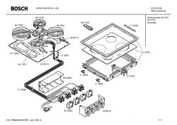Bosch NPE615A01E/01 z piekarnikiem HEV42S350 wymiana pola grzewczego (palnika) w płycie ceramicznej