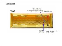 airbag sensor 1C0 909 605 K VW51 INDEX 0011 pinout