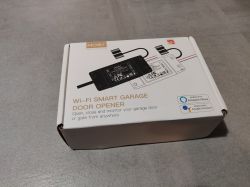 Moes Wi-Fi Garage Door Opener Box Box of Moes Wi-Fi garage door opener.