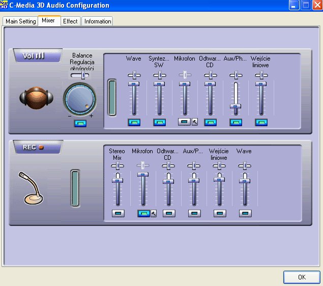 Realtek AC'97 Audio - Mikrofon z headsetu niewykrywany przez komputer