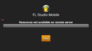 FL Studio Mobile błąd resources not available on remote server lg p710