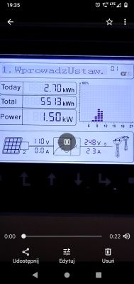 Niewłaściwe działanie instalacji po dołożeniu paneli 3x400W - falownik Sofar Solar 3.3, panele 320W