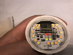 LED board with ESP8266 module.