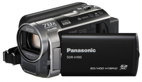Kamera Panasonic SDR-H100K z 78-krotnym zoomem optycznym i wbd. dyskiem 80GB HDD Kamera Panasonic SDR-H100K z 78-krotnym zoomem optycznym i wbd. dyskiem 80GB HDD