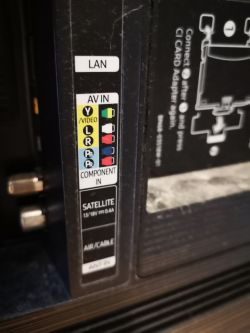 Jak podłączyć konsolę do TV Samsung UE55NU7172, mając taki kabel i wejścia?