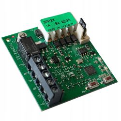 Płytka modułu elektronicznego z przekaźnikiem, złączami śrubowymi i etykietą „3RP2X”
