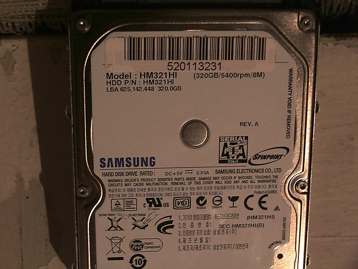 Samsung hm321hi замена на ssd