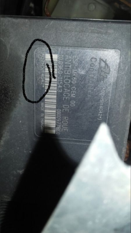 Peugeot 1007 1.4 HDI - Pompa ABS ESP ATE MK60 pulsuje pedał hamulca