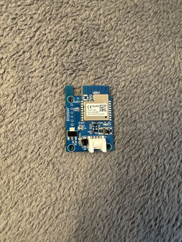 WBR1 electronic module on a gray background