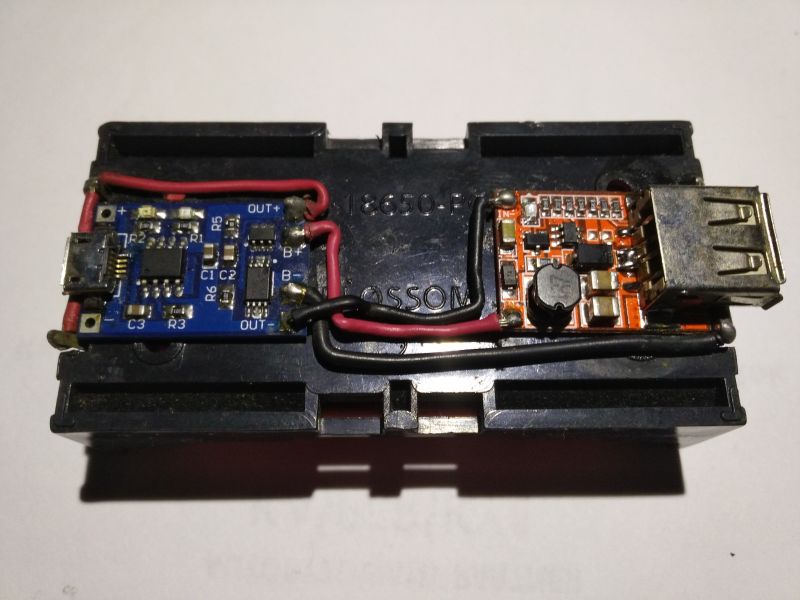 Chinese converter test for PowerBank. Step-Up 5V "1500mA"