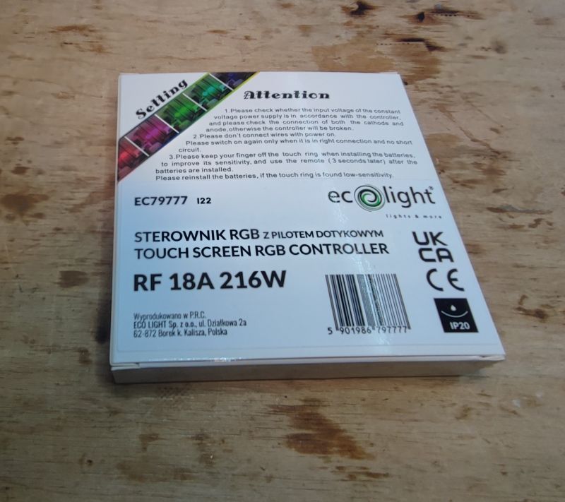 RGB RGB LED strip 18A 216W driver EC79777 EC Light - interior, standby current consumption RGB RGB LED strip 18A 216W driver EC79777 EC Light - interior, standby current consumption