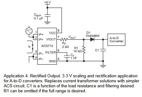 ACS712 z modułem przekaźnika - próg zadziałania przy 0,3 A